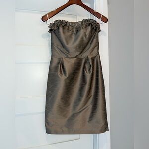 Lula Kate Elegant Brown Strapless Dress
